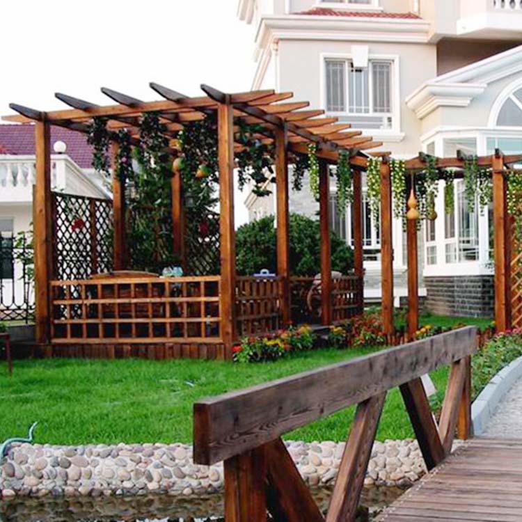 防腐木花架