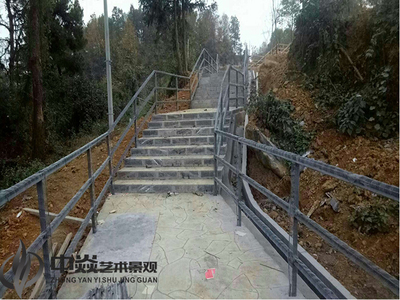 水泥仿木