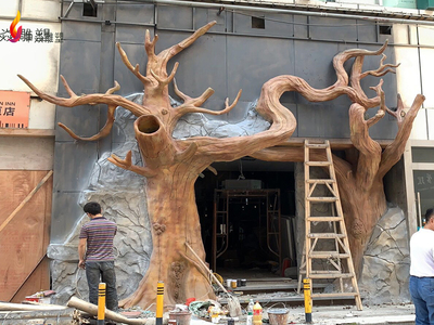 室外假树施工设计