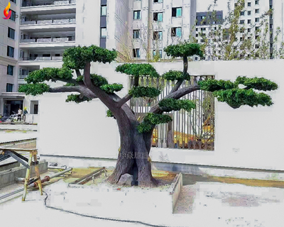 5.5米宽水泥假树